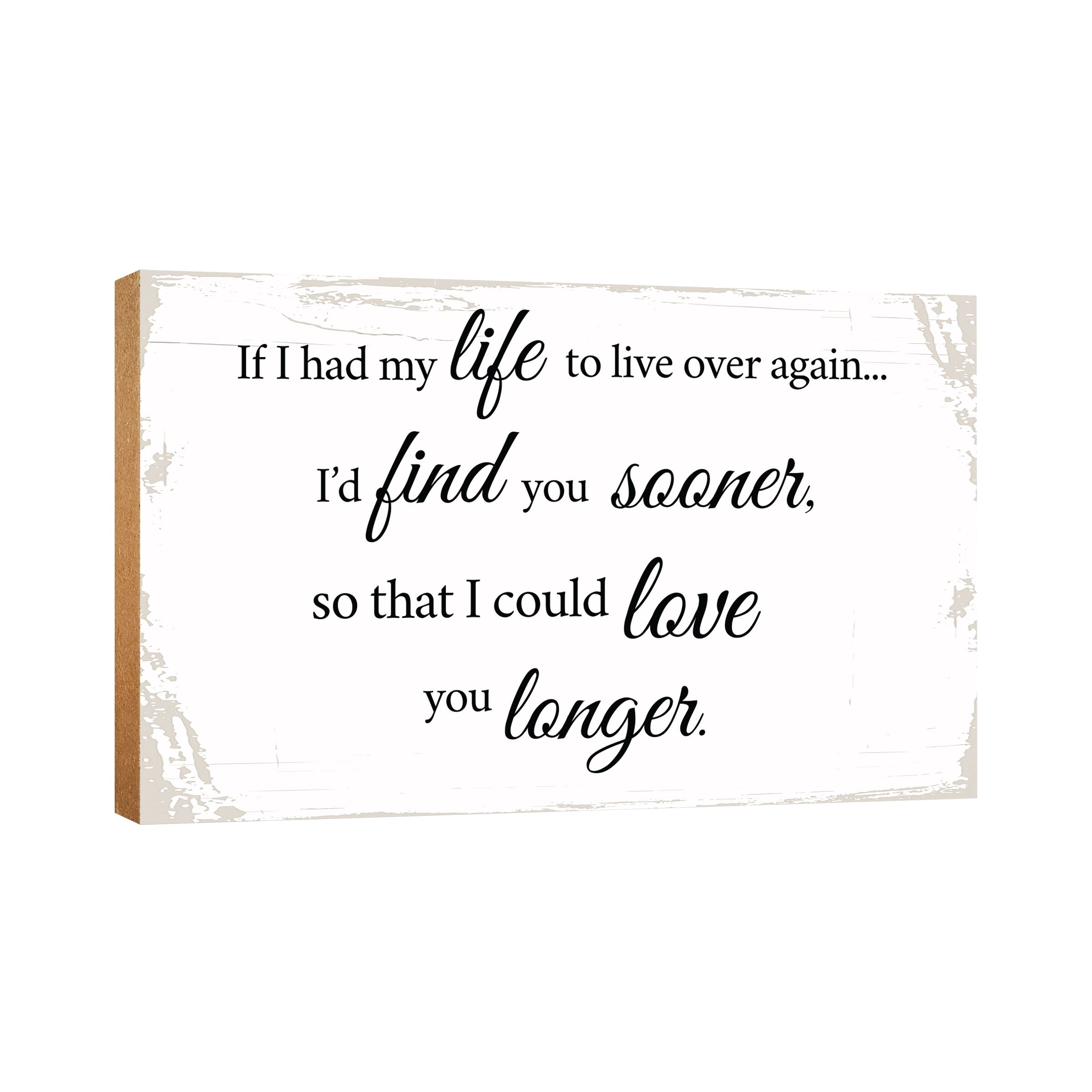 Lifesong Milestones Rustic Farmhouse Decor Tabletop Signs Gifts for Him