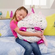 Happy Nappers: Pillow & Sleepy Sack Large - Shimmer Unicorn - 66 x 30, 2-In-1: Plush Animal Opens Into Sleeping Bag, Soft Play Character, Kids 7+