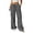 Grey, variant on Womens Wide Leg Pants Palazzo Effortless Casual Pants With Straight Leg Autumn Knit Trousers Comfort Summer Flowy Pants