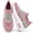 Pink, variant on BERANMEY Women's Slip On Walking Shoes Lightweight Breathable Mesh Sneakers with Arch Support Soft Foam Cushion for Work Casual Comfort Non Slip