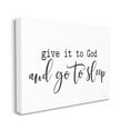 thumbnail image 3 of Stupell Industries Give to God Go to Sleep Spiritual Phrase, 48 x 36, Design by Lettered and Lined, 3 of 7