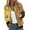Orange, variant on Women's Floral Print Bomber Jacket Stylish Sunflower Pattern Zip-Up Lightweight Casual Outerwear