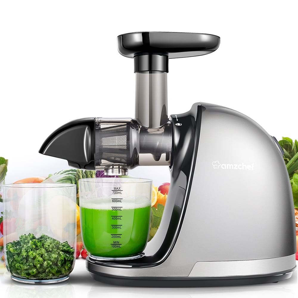 Juicer,AMZCHEF Slow Juicer with Quiet Motor,Reverse Function, for