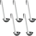 thumbnail image 2 of Super Sturdy, Ergonomic 6 Oz. Soup Ladle 3 Pk. Stainless Steel Ladles with Long Handles. Best Kitchen Accessories for Stirring, Portioning and Serving Soups, Chili and Stew in Restaurants and at Home, 2 of 8