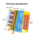 thumbnail image 2 of Rupoun Mini 20-Key 16-Bass Accordion ABS Plastic Lightweight Button Accordion For Beginners Yellow [cite: 24], 2 of 4