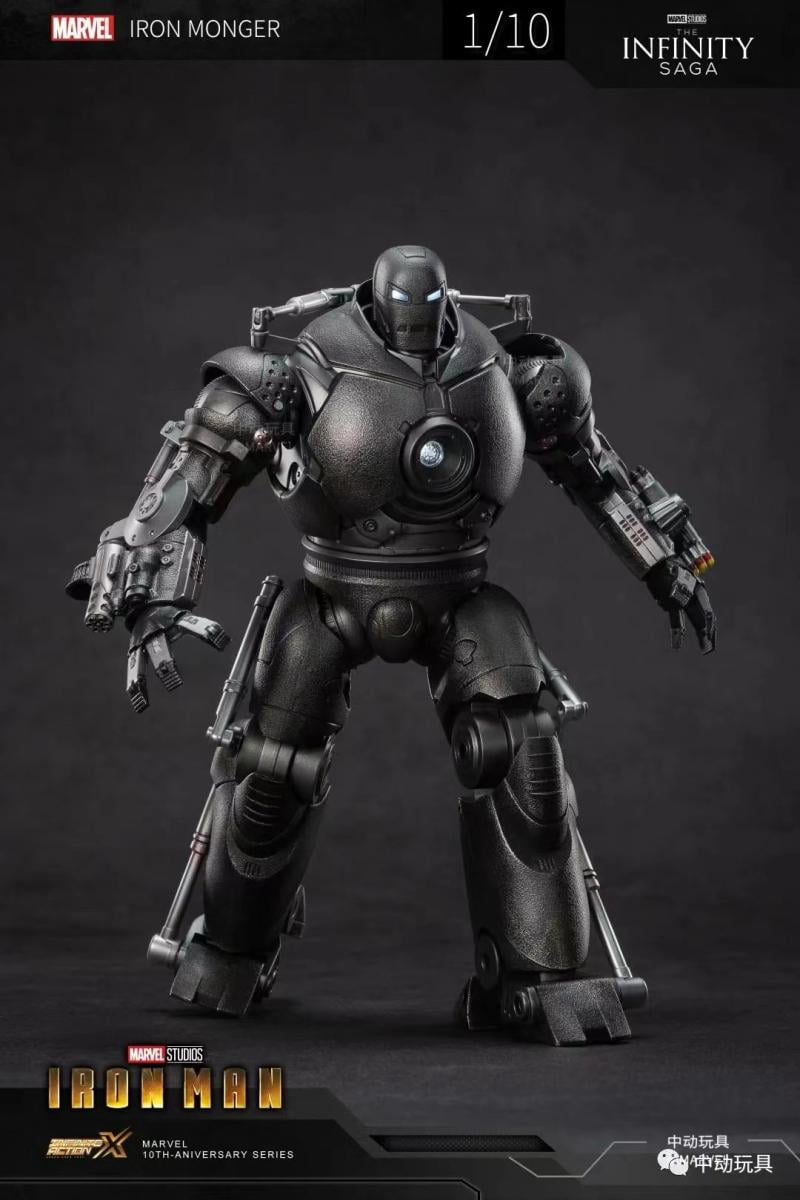 Zhongdong Toys 10th Anniversary 1915-01 1/10 Scale Iron Monger 9 Inch Collector Iron Man Action Figure