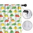 thumbnail image 4 of Blackout Kids Curtains,Colorful Dinosaur Repeat Pattern Childrens Insulated Curtains Set Of 2,Bedroom Essentials,Toddler Room Decor 42"x63", 4 of 5