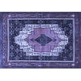 thumbnail image 1 of Ahgly Company Machine Washable Indoor Rectangle Persian Blue Traditional Area Rugs, 8' x 12', 1 of 4