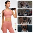 thumbnail image 2 of Sujetador de yoga para mujer, deportivo, para entrenamiento, pilates, camisetas sin mangas, acolchado, informal, 2 of 8