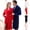 White, variant on Unisex Couple Solid Color Belted Nightgown, Warm Thickened Men's and Women's Long Flannel Super Soft Bathrobe Sleepwear White