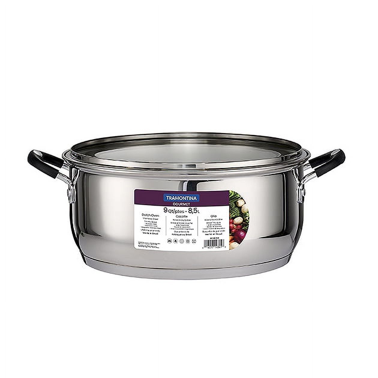 Tramontina Gourmet 9-Quart Stainless Steel Dutch Oven photo 2