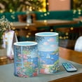 thumbnail image 3 of Yayeee Flameless Candles with Remote Flickering Battery Operated Multi Color Changing, Pink Floral Window, 3 of 7