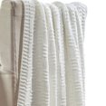 thumbnail image 2 of Benzara Veria Throw Blanket with Acrylic Cable Knitting Design The Urban Port, Beige, 2 of 5