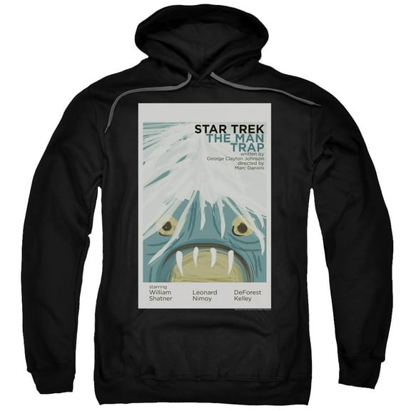 Star Trek Tos Episode 1 Adult Pullover Hoodie Sweatshirt Black