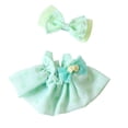 thumbnail image 4 of Lindo disfraz de muñeco de peluche, accesorio para muñeco de peluche, disfraz para juego de simulación, juguete de peluche para niña verde, 4 of 9