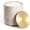 Grey, variant on Marble Qtip Holder with Brass Lid for Cotton Swabs,Balls,Pads,Floss Picks Large Capacity Marble Apothecary Jar for Bathroom Essentials Decor, Vanity Makeup Storage Organizer Grey (WH079)
