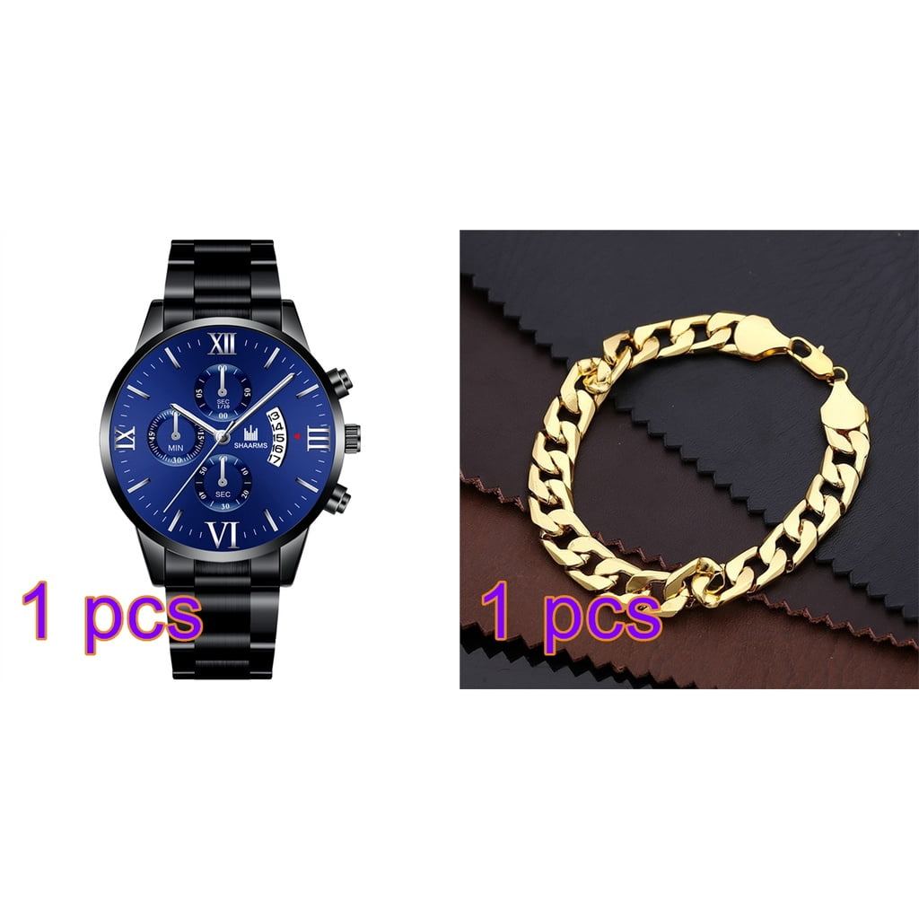SHAARMS Reloj De Marca Para Hombre Reloj De Negocios De Moda De Acero Inoxidable Reloj Para Hombre Pulsera Para Hombre Walmart en linea