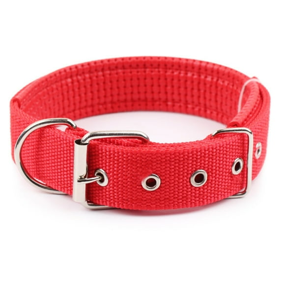 TELOLY Heavy Duty Dog Collar, Adjustable and Reflective, Shock Collar for Dogs with Metal Buckle