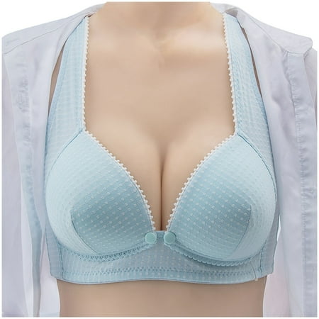 Tumotour Front Open Bras For Women Breastfeeding Cotton Pre Opening Button Breast Feeding Bra Maternity Sleep Bras No Underwire Snap Front Closure Comfort Lace Trim Bras 2