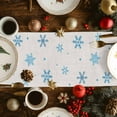 thumbnail image 3 of Christmas Snowflake Cotton Linen Table Runner Dwarf Elf Gift Dining Table Runners for Home Decor Party Dining Room Restaurant Kitchen Party 13" x 72", 3 of 9