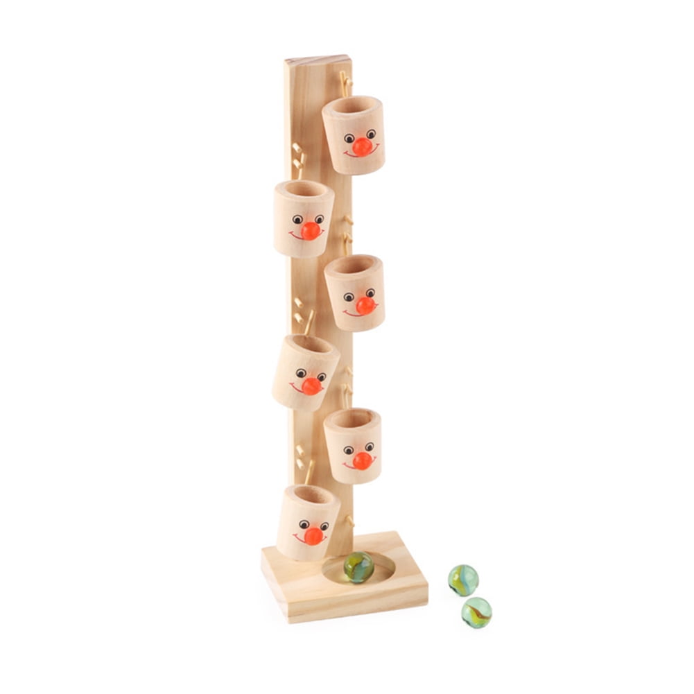2X Montessori Educational Toy Blocks Wooden Tree Marble Ball Run Track Gift #YO 