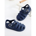 thumbnail image 7 of hirigin Kids Girls Boys Casual Sandals, Solid Color Hollow-Out Soft Sole Non-Slip Flat Shoes, 7 of 7