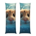 thumbnail image 1 of Balery Cute Swimming Guinea Pig Funda Protectora para Almohada Corporal de Algodón Hipoalergénico con Cierre(55 x 21 pulgadas), Almohadas No Incluidas, 1 of 7