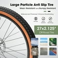 thumbnail image 2 of Clearance! A27301 Ecarpat Mountain Bike 27.5 Inch Wheels, 21-Speed Mens Womens Trail Commuter City Mountain Bike, Carbon steel Frame Disc Brakes Thumb Shifter Front Fork Bicycles, 2 of 9