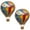 #46D, variant on 2PCS Vggrvlo Stained Glass Window Hanging Colourful Hot Air Balloon Decorations Suncatcher for Windows Panels for Christmas Tree Decoration, Birthday Gift for Mom