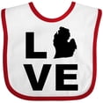thumbnail image 3 of Inktastic Love Michigan Boys or Girls Baby Bib, 3 of 4