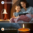 thumbnail image 6 of White Trumpet-shape Candle Warmer Lamp with Timer&Dimmer,Wax Melting Electric Warmer Light for Jar Candles, 6 of 7