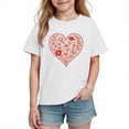 thumbnail image 3 of TaTaai School Season Cute Print Short Sleeve T-Shirt, Valentine's Day Casual Top, Unisex All Season Graphic Tee Gift, 3 of 8