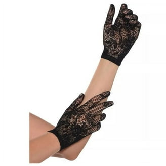 【FETICO】LACE FINGERLESS GLOVES  black Amazon.com: Vonokee Women Black Novelty Gloves,Fingerless Lace