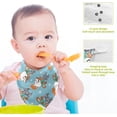 thumbnail image 3 of Coolnut 3 PCS Christmas Deers Snowflakes Baby Muslin Washcloths, Cute Face Towel Burp Cloths Ultra Soft Absorbent Cotton Bath Wipes Towels for Newborn Boys Girls, 3 of 6