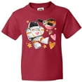thumbnail image 3 of Inktastic Astronaut Valentine Outer Space Hearts Youth T-Shirt, 3 of 5