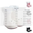 thumbnail image 3 of Womens & Girls 3D Big Eye Mid Calf Rain Boots Vertical Rib Chunky Sole Non Slip Waterproof PVC Wellies for Cold Weather Park Rainy Outdoor Play Black 38, 3 of 8