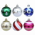 thumbnail image 3 of SLYNSHome 6Pcs Christmas Ball Ornaments Vintage Christmas Tree Decorations,2.36 Inch Hanging Xmas Balls for Trees Holiday Party Garland DIY Craft Supplies - Red, 3 of 3