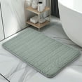 thumbnail image 5 of Hotel Style Green Plush Memory Foam Bath Mat 18" x 27", 5 of 6