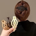 thumbnail image 6 of Lady Brown Hair Claw Clip Ponytail Claw Holder Barrettes Ponytail Holder, 6 of 15