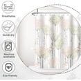 thumbnail image 6 of Sage Green Eucalyptus Shower Curtain, Green and Pink Shower Curtain Set for Bathroom Waterproof Pink Floral Shower Curtain Set with Hooks, 72x72 Inch, 6 of 6