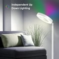 thumbnail image 6 of SUNTHIN Smart Wifi LED Floor Lamp RGBW,Color Changing Modern Standing Lamp with Double Side Lighting,Works with Alexa&Google Home,42W White, 6 of 9