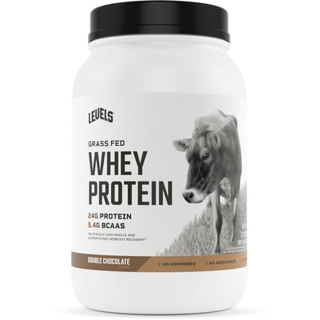 Levels Grass Fed Whey Protein  Double Chocolate  2 LB