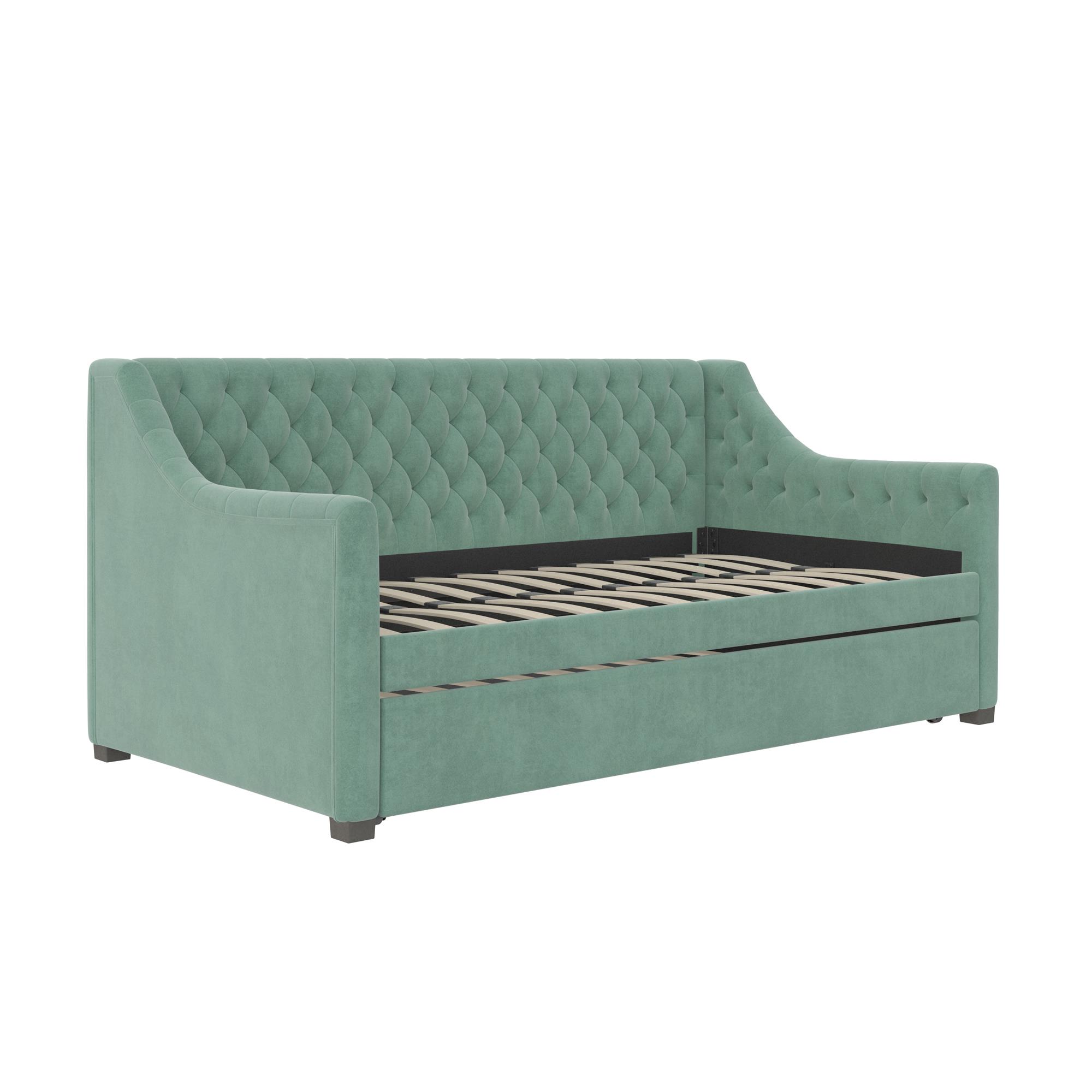 Little Seeds Monarch Hill Ambrosia Twin Daybed and Trundle, Teal Velvet ...