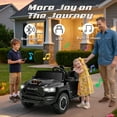 thumbnail image 5 of iYofe Ram 24V Ride on Car 2 Seater, Ram 1500 RHO Battery Powered Electric Car Truck with 4 Wheels, Ride on Toy with Remote Control for Big Kids Toddlers 3-8 Boys Girls, Bluetooth & Trunk, Black, 5 of 11
