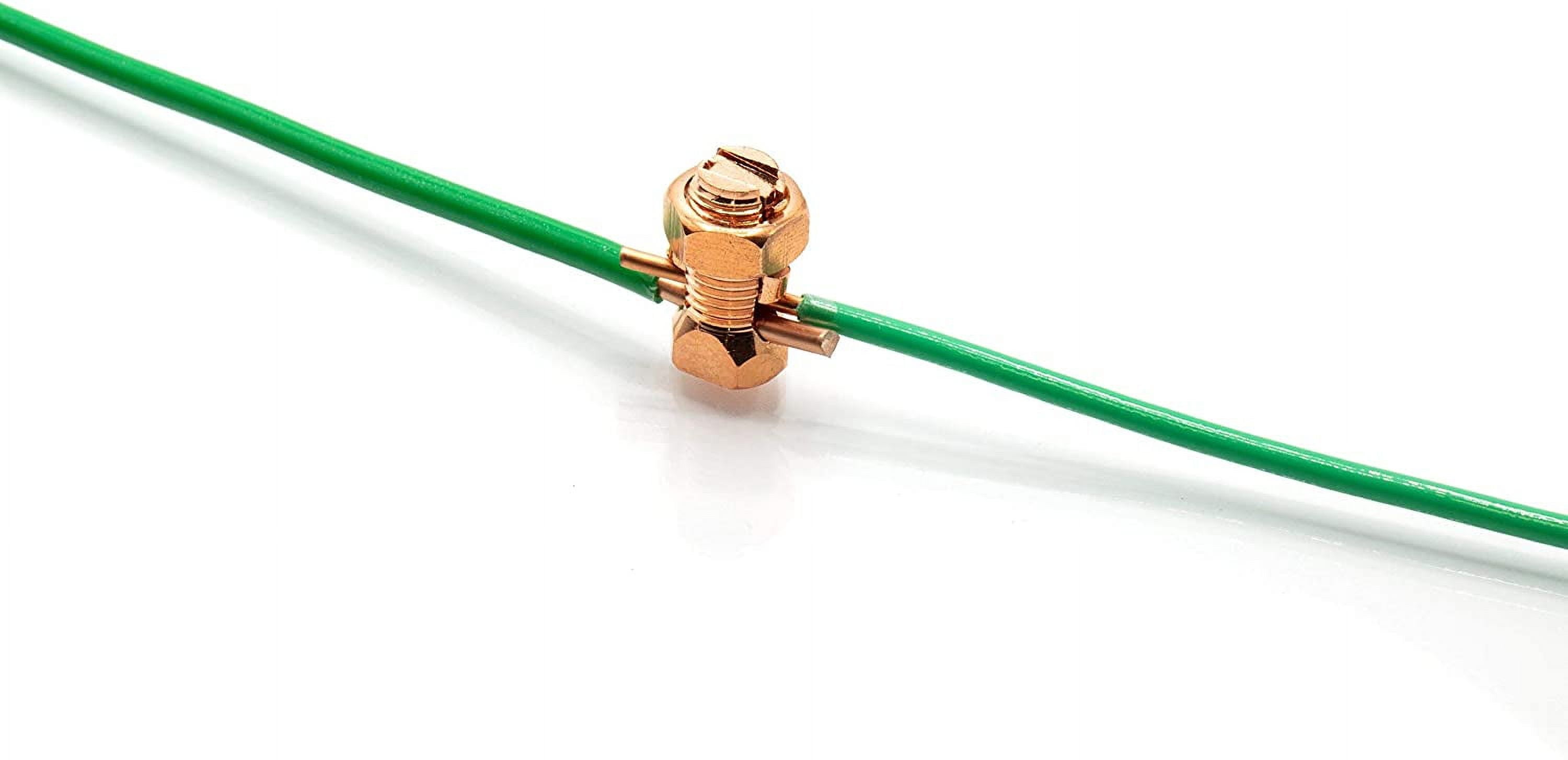 THE CIMPLE CO - Split Bolt Connector - Max Strength - Size 8 Gauge Copper Wires - UL, 10 Pack