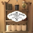 thumbnail image 4 of Laundry Room Wash Dry Fold Rustic Wood Sign Vintage Look Home Bathroom Wash Room Hanging Sign Plaque 6x11Inch (White), 4 of 7