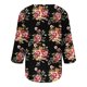 thumbnail image 4 of ICHUANYI Clearance Women's Fashion Three Quarter Sleeve Retro V-Neck Easter Printed Loose Tops Blouse(Wine, XXL) ICHUANYI WER2023080912008, 4 of 5