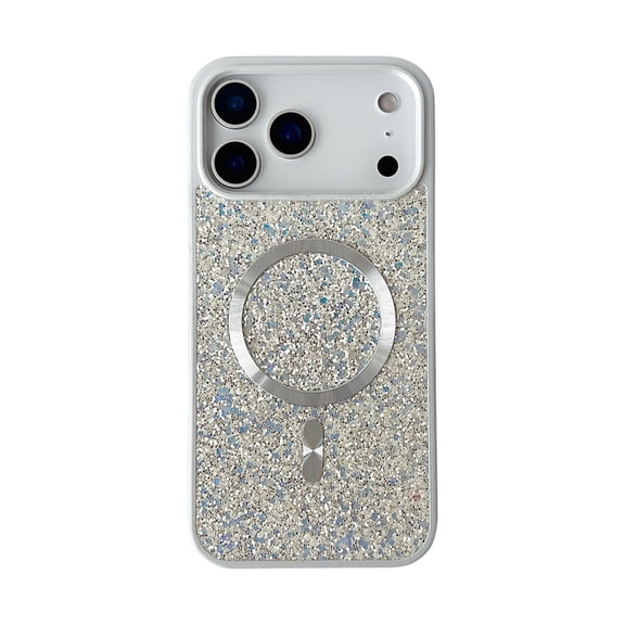 Blinged Case with Magsafe for iPhone 17 Pro - White