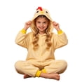 thumbnail image 4 of GiLiling Kids Chicken Animal Costume for Girls and Boys 3D Hooded Rooster Jumpsuit Costume for Halloween Dress-Up Outfit ﻿ (Yellow, 5-6 Years), 4 of 6