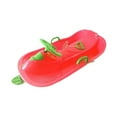 thumbnail image 3 of Lipstore Snow Sled with Steering Wheel Brake Gift Snow Sledge for Children Girls Kids Red, 3 of 8